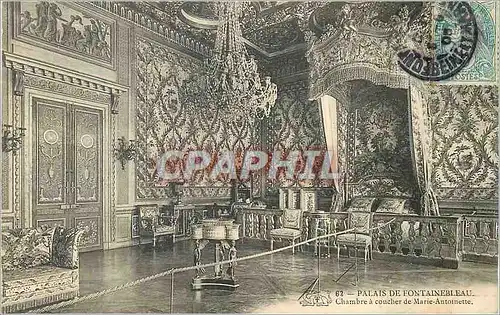Cartes postales Palais de Fontainebleau Chambre a Coucher de Marie Antoinette
