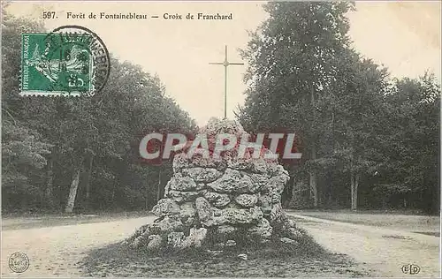 Cartes postales Foret de Fontainebleau Croix de Franchard