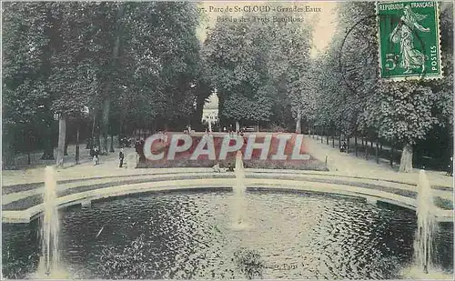 Cartes postales Parc de St Cloud Grandes Eaux Bassin des Trois Bouillons