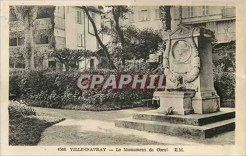 Cartes postales Ville d'Avray le Monument de Corot