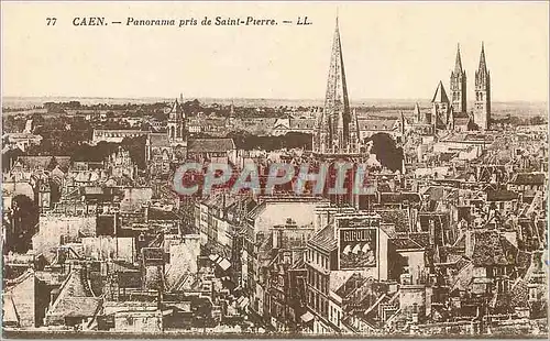 Ansichtskarte AK Caen Panorama pris de Saint Pierre