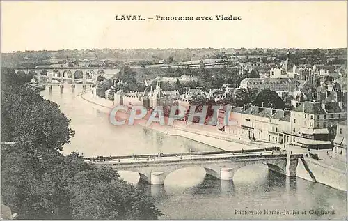 Cartes postales Laval Panorama avec Viaduc