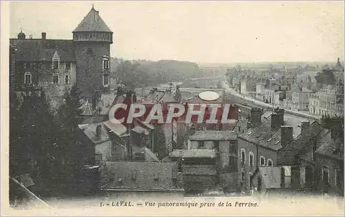 Cartes postales Laval vue Panoramique prise de la Perrine