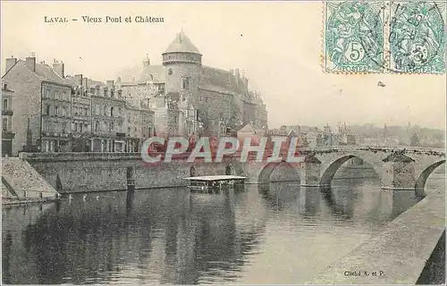 Cartes postales Laval Vieux Pont et Chateau
