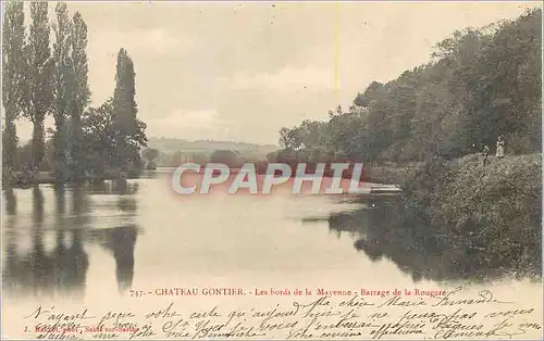 Ansichtskarte AK Chateau Gontier les Bords de la Mayenne Barrage de la Rougere