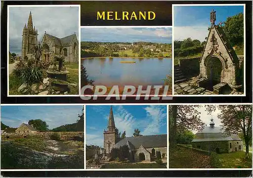 Cartes postales moderne Merland Couleurs de Bretagne la Chapelle de Locmaria le Plan d'Eau de la Fontaine de Locmaria la