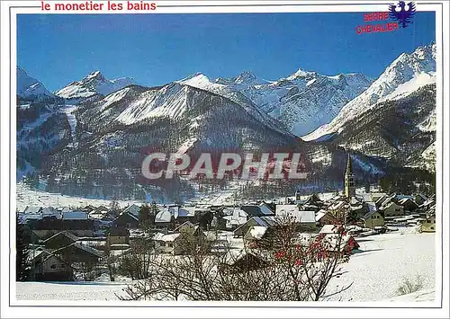 Moderne Karte Le Monetier les Bains Hautes Alpes Station de Serre Chevalier