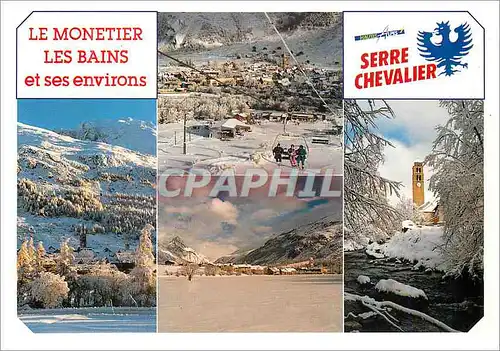 Cartes postales moderne Le Monetier les Bains Haute Alpes France Serre Chevalier Ski