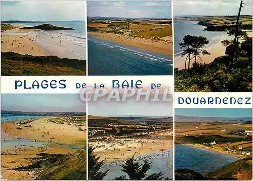 Moderne Karte Plages de la Baie de Douarnenez la Bretagne en Couleurs Ty Anquer Kervel Plage du Ris