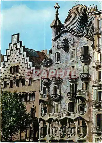 Moderne Karte Barcelona Casa Batllo (Arquitecto Gaudi) Paseo de Gracia