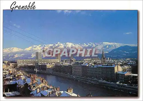 Moderne Karte Grenoble Isere France