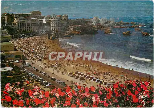Cartes postales moderne Biarritz (Basses Pyr) vue d'Ensemble de la Grande Plage