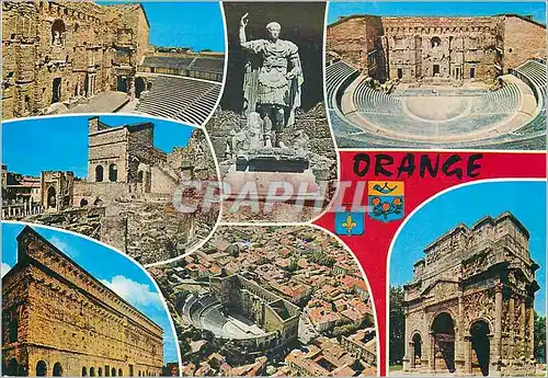 Moderne Karte Orange (Vaucluse) Regards sur les Monuments Romains de la Ville