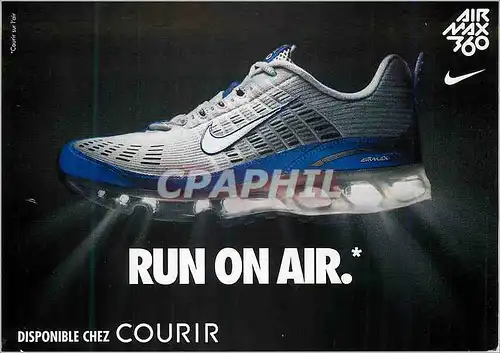 Cartes postales moderne Run on Air Disponible chez Courir  Air Max