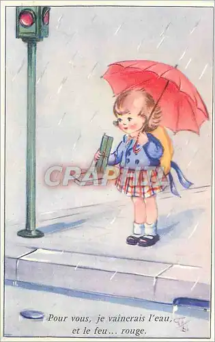 Cartes postales moderne Pour vous je Vaincrais l'Eau et le Feu Rouge