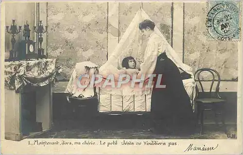 Cartes postales Maintenant Dors ma Cherie le Petit Jesus ne t'Oubliera pas