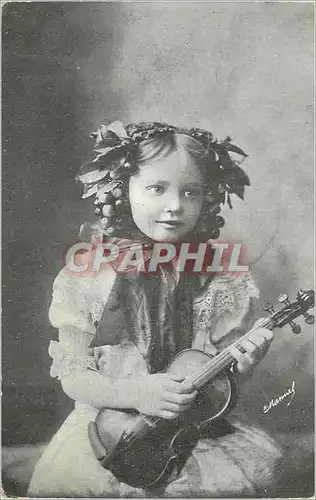 Cartes postales Enfant Violon