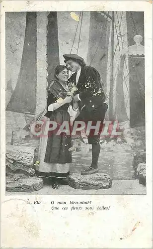 Cartes postales Elle o mon Bien Aime que ces Fleurs sont Belles