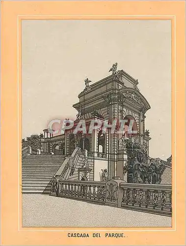Cartes postales Cascada del Parque Barcelona