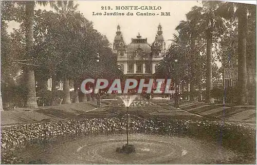 Cartes postales Monte Carlo Les Jardins du Casino
