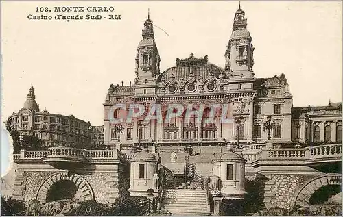 Ansichtskarte AK Monte Carlo Casino (Facade Sud)