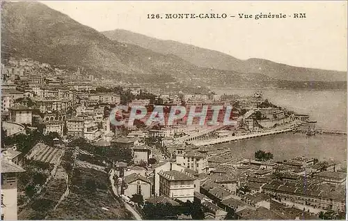 Cartes postales Monte Carlo Vue Generale