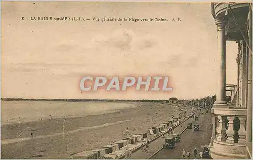Cartes postales La Baule sur Mer (L I) Vue Generale de la Plage vers le Casino