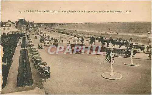 Cartes postales La Baule sur Mer (L I) Vue Generale de la Plage et des nouveaux Boulevards