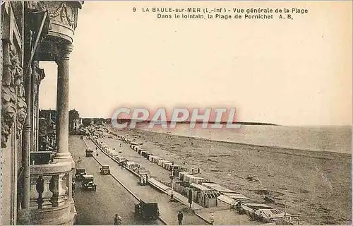 Cartes postales La Baule sur Mer (L I) Vue Generale de la Plage Dans le Lointain la Plage de Pornichet