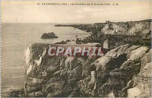Ansichtskarte AK Le Croisic (L Inf) Les Rochers de la Grande Cote