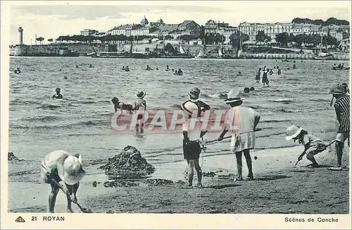 Cartes postales Royan Scenes de Conche Enfants