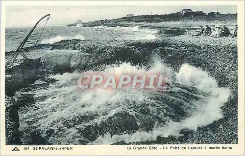 Ansichtskarte AK St Palais sur Mer La Grande Cote Le Puits de Lauture a maree Haute