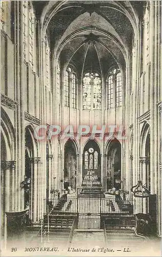 Cartes postales Montereau L'Interieur de l'Eglise