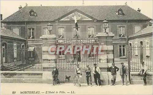 Cartes postales Montereau L'Hotel de Ville Velo Cycle