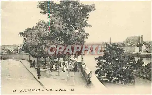 Cartes postales Montereau La Rue de Paris