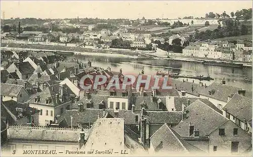 Cartes postales Montereau Panorama sur Surville