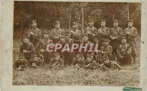 CARTE PHOTO Militaria Mailly le Camp 1910 79eme