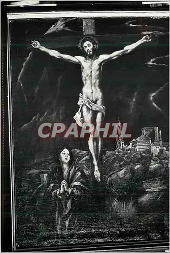 Cartes postales Zaragoza Museo de Ballas Artes Cristo en la Cruz (El Greco) Christ