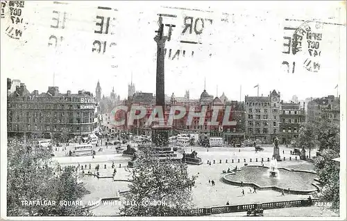 Ansichtskarte AK Trafalgar Square and Whitehall London