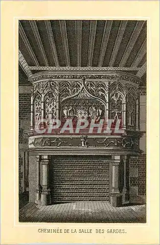 Cartes postales Cheminee de la Salle des Gardes Blois