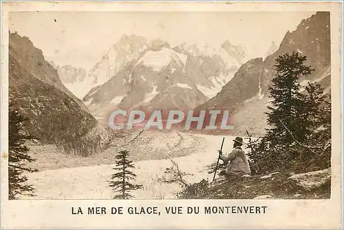 Cartes postales La Mer de Glace vue du Montenvert