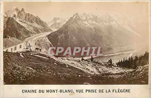 Ansichtskarte AK Chaine du Mont Blanc vue prise de la Flegere