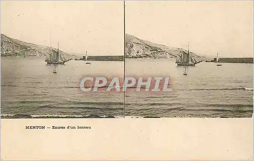 Cartes postales Menton Entree d'un Bateau