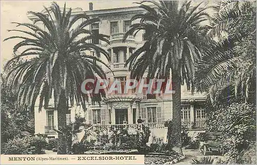 Cartes postales Menton (Alpes Maritimes) Excelsior Hotel