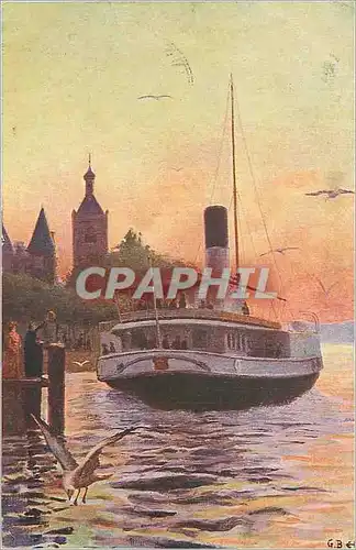 Cartes postales Evian les Bains Bateau