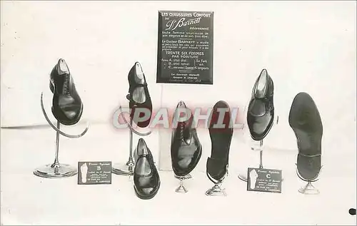 Cartes postales Les Chaussures Confort au Dr Barnett Publicite