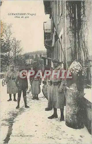 Cartes postales Gerardmer (Vosges) Obus de 420 Militaria