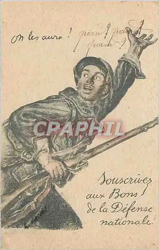 Cartes postales Souscrivez aux Bons et Obligations de la Defense Nationale Vous donnerez a la Nation les Ressour