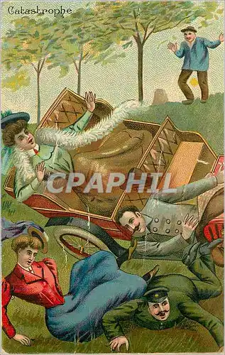 Cartes postales Catastrophe Automobile