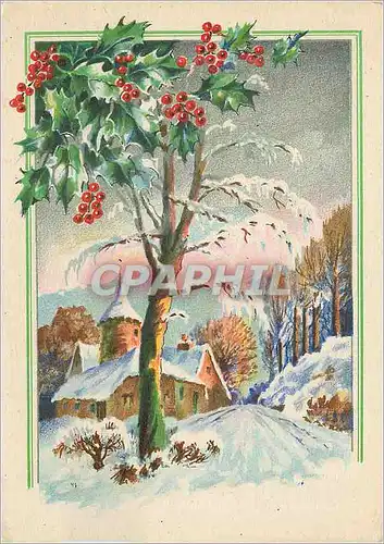 Cartes postales Arbre Fantaisie Gui